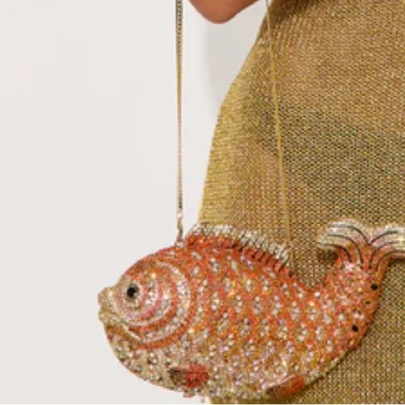 Crystal Koi Fish Statement Clutch - Picture 2 of 5